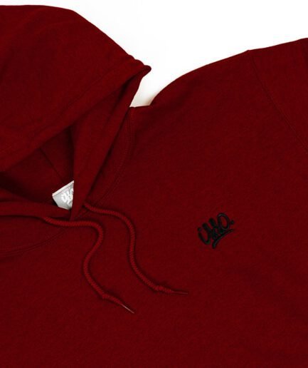 isso hoodie essential red melange