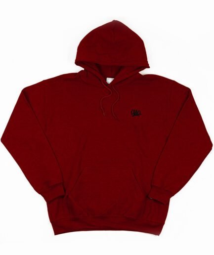 isso hoodie essential red melange